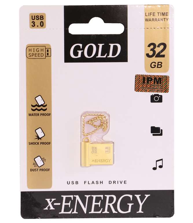 X-ENERGY Gold USB3.0 Flash Memory-32GB